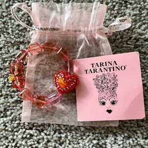 Tarina Tarantino pink and red heart bracelet